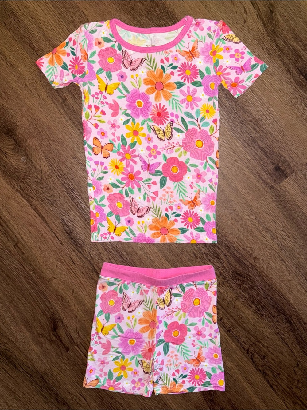 Little Sleepies Butterfly Blooms SS PJ Set (4T)